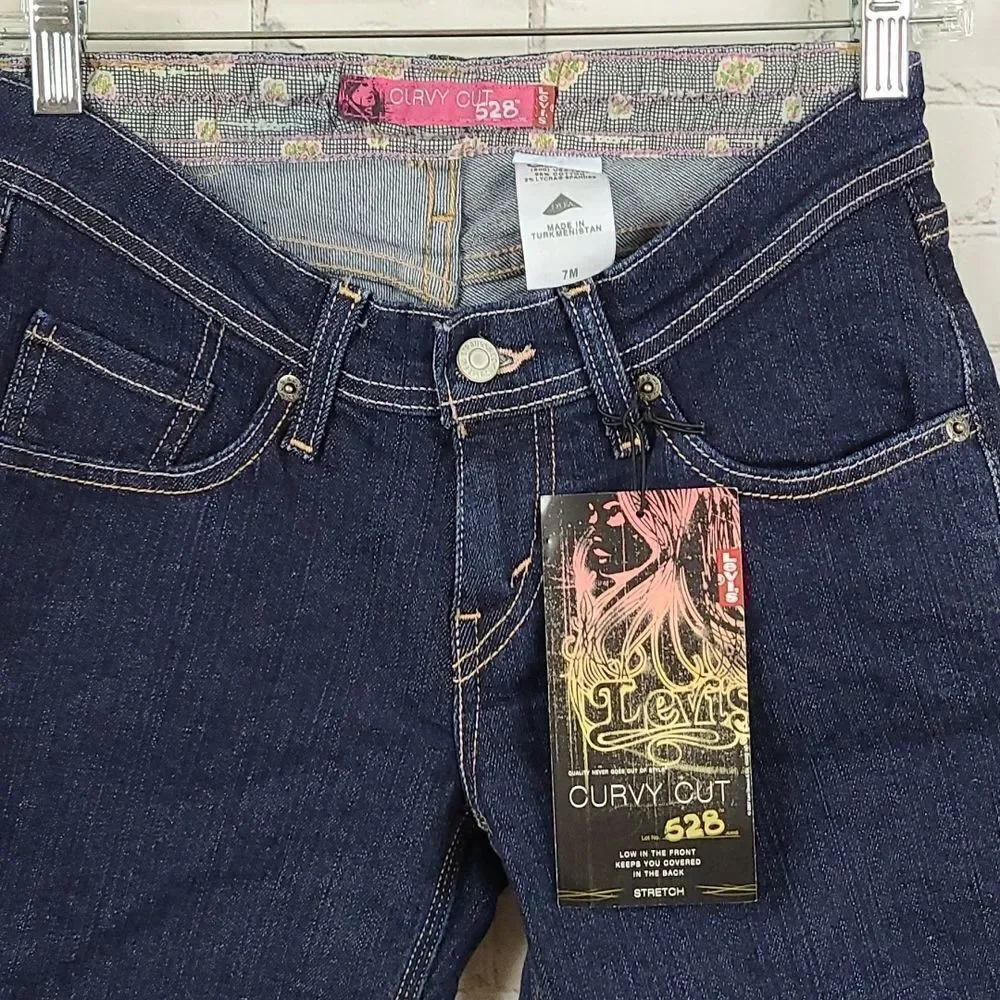 Levi's 528 Curvy Cut NWT Low Rise Stretch 14